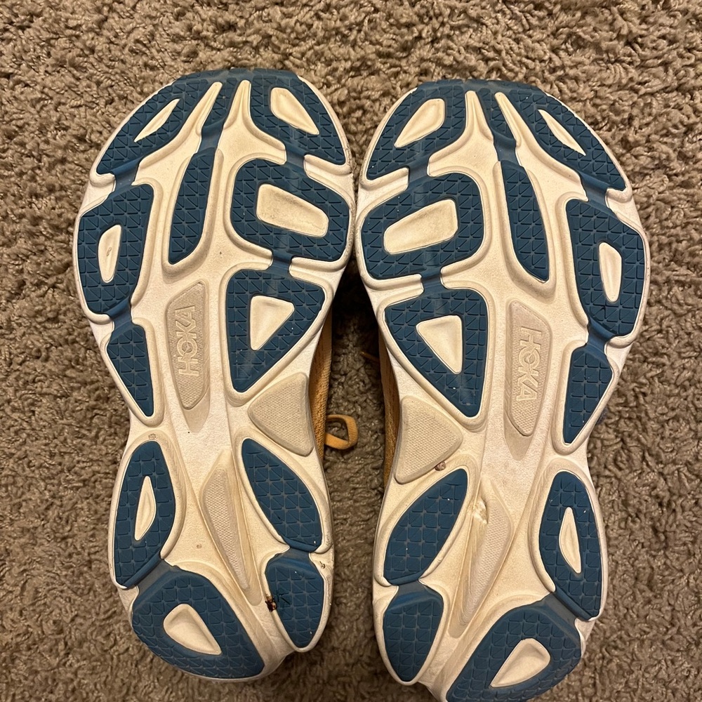 HOKA Yellow and Pink Running Shoes - Picture 3 of 3